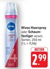 Haarspray Angebote von Nivea bei E center Göppingen für 2,99 €