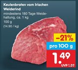 Keulenbraten vom Irischen Weiderind im Angebot bei Netto Marken-Discount in Bad Oeynhausen Keulenbraten vom Irischen Weiderind Angebote bei Netto Marken-Discount Bad Oeynhausen für 1,49 €