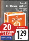Der Markenzwieback bei E center im Schwalmtal Prospekt für 1,29 €