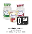 Joghurt im Angebot bei Hieber in Freiburg Joghurt Angebote von Landliebe bei Hieber Freiburg für 0,44 €