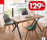 Promo Table à manger Chicago à 129,99 € dans le catalogue La Foir’Fouille à Bègles
