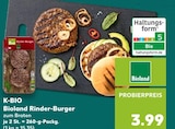 Bioland Rinder-Burger im Angebot bei Kaufland in Emden Bioland Rinder-Burger Angebote von K-BIO bei Kaufland Emden für 3,99 €