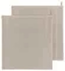 Lot de 2 essuie mains carré éponge en promo chez Super U Saint-Malo à 3,90 €