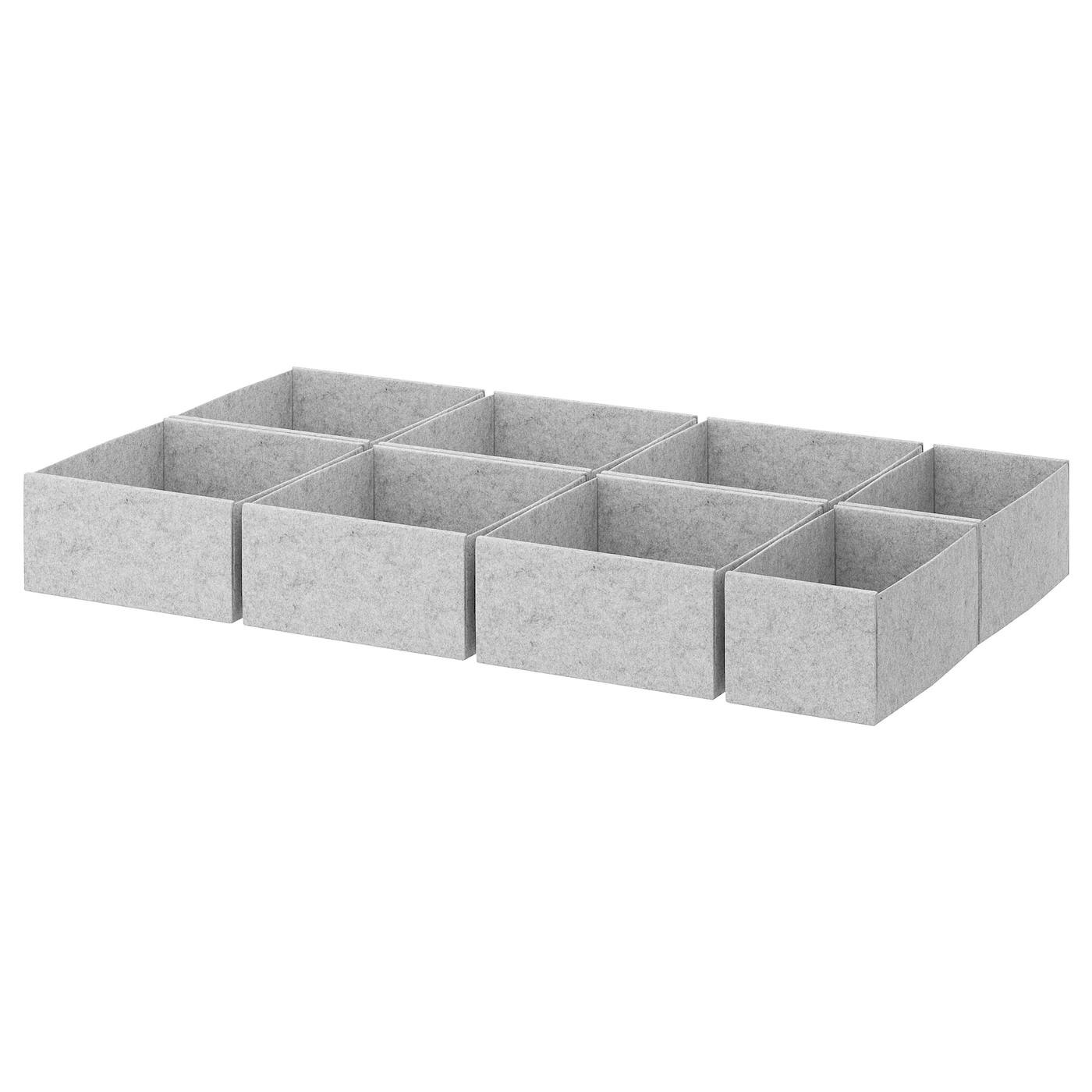 IKEA Bremerhaven - Box 8er-Set hellgrau Box 8er-Set hellgrau Angebot bei IKEA Bremerhaven im Prospekt Gemütlichkeit zum kleinen Preis