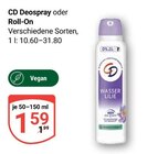 Deospray Angebote von CD bei GLOBUS Erlangen für 1,59 €