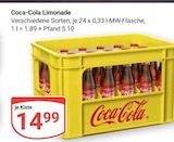 Aktuelle Coca Cola Angebote bei GLOBUS in Kaarst Aktuelles Limonade Angebot bei GLOBUS in Kaarst ab 14,99 €