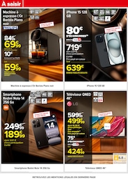 Prix et réduction IPhone dans le prospectus Carrefour en cours Offre IPhone dans le catalogue Carrefour du moment à la page 62