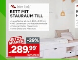 Bett mit Stauraum Till Angebote von Inter Link bei Marktkauf Tübingen für 289,99 €