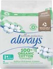 SERVIETTES HYGIÉNIQUES COTTON BIO PROTECTION NORMAL PLUS X11 - ALWAYS en promo chez Intermarché SERVIETTES HYGIÉNIQUES COTTON BIO PROTECTION NORMAL PLUS X11 - ALWAYS dans le catalogue Intermarché