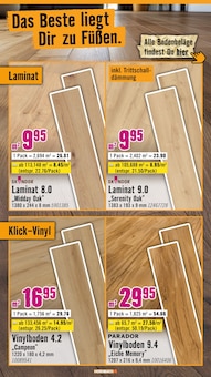 Laminat im Hornbach Prospekt "Ran ans PROJEKT. Es ist schon Pflanzzeit." mit 36 Seiten (Moers)