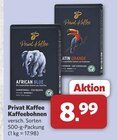 African Blue im Angebot bei combi in Ahlen African Blue Angebote von Privat Kaffee bei combi Ahlen für 8,99 €