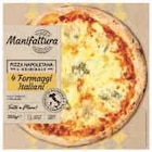 Pizza napoletana l'originale 4 formaggi italiens surgelée - MANIFATTURA - Super U à Orléans Pizza napoletana l'originale 4 formaggi italiens surgelée - MANIFATTURA en promo chez Super U Orléans à 2,12 €