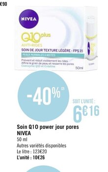Géant Casino Balaruc-les-Bains - Soin Q10 power jour pores Promo Soin Q10 power jour pores dans le catalogue Géant Casino "Le mois Casinomania" à Balaruc-les-Bains