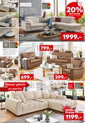 Sofa im porta Möbel Prospekt in Hanau Aktueller porta Möbel Prospekt mit Sofa, "Besser gleich zu porta.", Seite 4