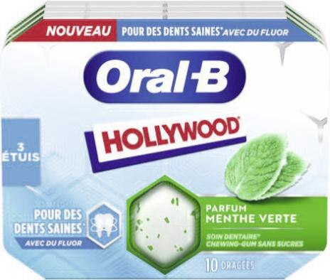 Géant Casino Seyssinet-Pariset - Chewing-gum sans sucres soins dentaires Parfum Menthe Verte HOLLYWOOD Oral-B Promo Chewing-gum sans sucres soins dentaires Parfum Menthe Verte HOLLYWOOD Oral-B dans le catalogue Géant Casino Le grand live des marques à Seyssinet-Pariset