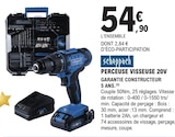 Promo Perceuse Visseuse 20V à 54,90 € dans le catalogue E.Leclerc à Montataire