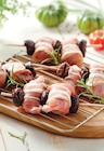 Brochette de râbles de lapin désossés aux pruneaux et poitrine fumée en promo chez Intermarché Super Caen à 18,69 €