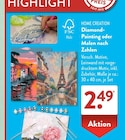 Diamond-Painting im ALDI SÜD Prospekt Diamond-Painting von HOME CREATION im aktuellen ALDI SÜD Prospekt für 2,49 €