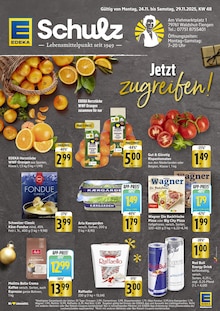 EDEKA Prospekt der Woche "Aktuelle Angebote" Seite 1, 24.11.2025 bis 29.11.2025 für Waldshut-Tiengen Aktueller EDEKA Prospekt "Aktuelle Angebote" Seite 1 von 2 Seiten für Waldshut-Tiengen