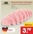Netto Marken-Discount Marklkofen - Bayerische Puten-Ministeaks Angebot im Prospekt Bayerische Puten-Ministeaks bei Netto Marken-Discount im Marklkofen Prospekt für 3,79 €