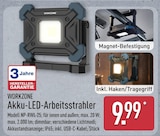 Akku-LED-Arbeitsstrahler von WORKZONE für 9,99 € bei ALDI Nord im Angebot Akku-LED-Arbeitsstrahler von WORKZONE im aktuellen ALDI Nord Prospekt