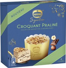 Casino Supermarchés Thionville sur Opton - Dessert individuel glacé Croquant Praliné Signature Promo Dessert individuel glacé Croquant Praliné Signature dans le catalogue Casino Supermarchés "Joyeuses Pâques" à Thionville sur Opton