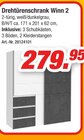 Drehtürenschrank Winn 2 im Angebot bei Möbel AS in Pirmasens Drehtürenschrank Winn 2 Angebote bei Möbel AS Pirmasens für 279,95 €