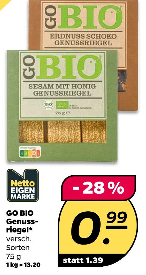 GO BIO Genussriegel