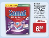 Geschirrspülmittel-Tabs im Angebot bei combi in Aurich Geschirrspülmittel-Tabs Angebote von Somat bei combi Aurich für 6,99 €