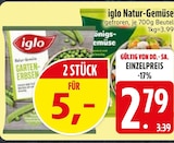 Garten im EDEKA Prospekt Garten-Erbsen von iglo im aktuellen EDEKA Prospekt für 2,79 €