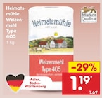 Weizenmehl Type 405 Angebote von Heimatsmühle bei Netto Marken-Discount Ulm für 1,19 €