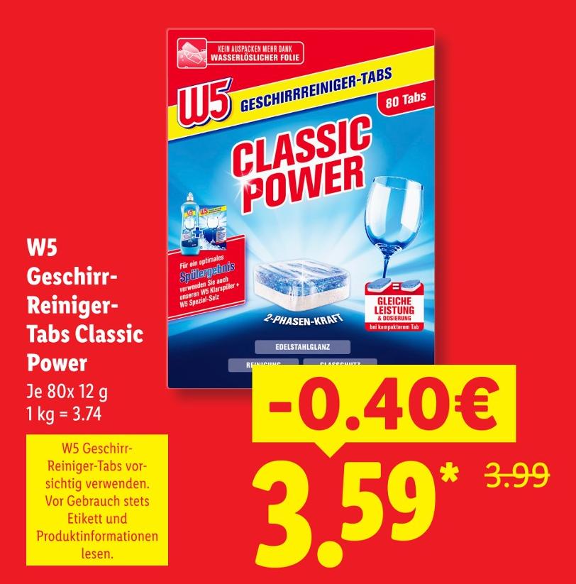 Geschirr-Reiniger-Tabs Classic Power