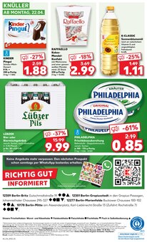 Sonnenblumenöl im Kaufland Prospekt "Aktuelle Angebote" mit 52 Seiten (Berlin)