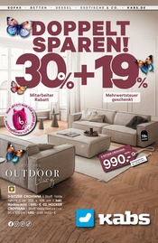 Aktueller Kabs Prospekt mit Sofa, "DOPPELT SPAREN!", Seite 1