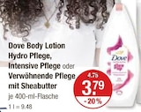 Creme im V-Markt Prospekt Body Lotion Hydro Pflege von Dove im aktuellen V-Markt Prospekt für 3,79 €