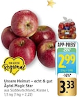 Äpfel Magic Star im Angebot bei EDEKA in Heidelberg Äpfel Magic Star Angebote von Unsere Heimat – echt & gut bei EDEKA Heidelberg für 2,99 €