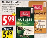 Aktuelle Melitta Angebote bei EDEKA in Köln Aktuelles Filterkaffee Angebot bei EDEKA in Köln ab 5,49 €