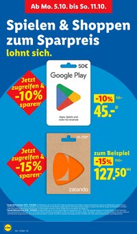 Geschenkkarte im aktuellen Lidl Prospekt (Dresden) Geschenkkarte im Lidl Prospekt "LIDL LOHNT SICH" mit 69 Seiten (Dresden)