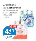 ital. Mineralwasser von S.Pellegrino im aktuellen V-Markt Prospekt für 4,44 €
