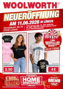 Woolworth Prospekt NEUERÖFFNUNG IN LÜBECK mit 8 Seiten
