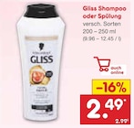 Shampoo von Gliss für 2,49 € bei Netto Marken-Discount im Angebot Shampoo von Gliss im aktuellen Netto Marken-Discount Prospekt