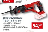 BAUHAUS Riemerling - Akku-Universalsäge 'TE-AP 18 Li – Solo' Akku-Universalsäge 'TE-AP 18 Li – Solo' Angebot bei BAUHAUS Riemerling im Prospekt Handzettel KW 23