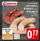 Hausmacher Leberwurst Angebote von Rasting bei E center Koblenz für 0,77 €