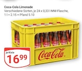 Aktuelle Coca Cola Angebote bei GLOBUS in Oberhausen Aktuelles Limonade Angebot bei GLOBUS in Oberhausen ab 16,99 €