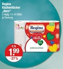 Küchentücher "Herz" von Regina im aktuellen V-Markt Prospekt für 1,99 €