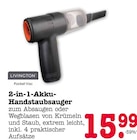2-in-1-Akku-Handstaubsauger im Angebot bei E center in Rastatt 2-in-1-Akku-Handstaubsauger Angebote von Livington bei E center Rastatt für 15,99 €
