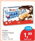 Happy Hippo Kakao von Kinder im aktuellen budni Prospekt