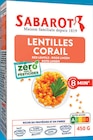 Lentilles Corail Zéro Résidu de Pesticides - SABAROT dans le catalogue Intermarché Hyper