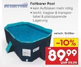 Faltbarer Pool im Angebot bei Netto Marken-Discount in Eisenach Faltbarer Pool Angebote bei Netto Marken-Discount Eisenach für 89,99 €