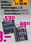 Stiftschlüssel oder Steckschlüssel im Hornbach Prospekt Stiftschlüssel oder Steckschlüssel von WGB im aktuellen Hornbach Prospekt für 53,95 €